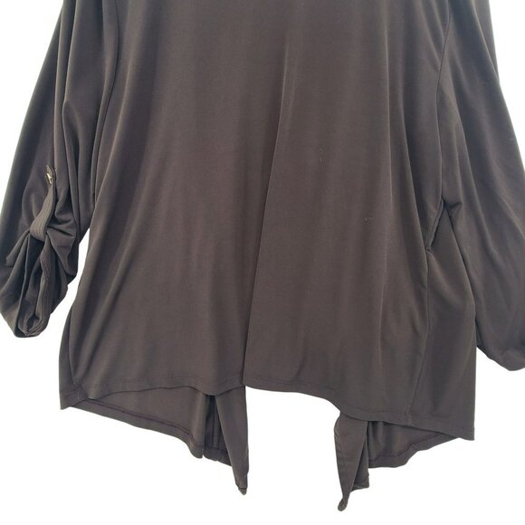 Chico's Women's Long Sleeve Cardigan Brown Size 3 - Picture 8 of 11